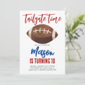 サッカー誕生日招待状 招待状 (スタンド正面)