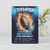 サッカー誕生日招待状 招待状 (スタンド正面)