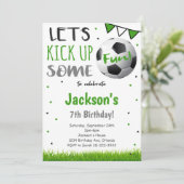 サッカー誕生日招待状 招待状 (スタンド正面)