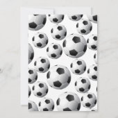 サッカー誕生日招待状 招待状 (裏面)