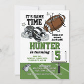 サッカー誕生日招待状 招待状 (正面)