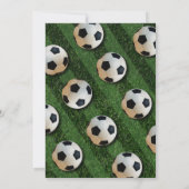 サッカー誕生日招待状 招待状 (裏面)