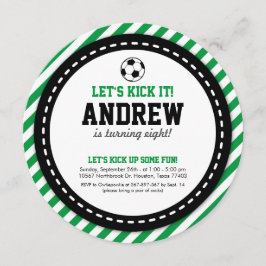 サッカー誕生日招待状 招待状