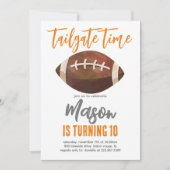 サッカー誕生日招待状 招待状 (正面)