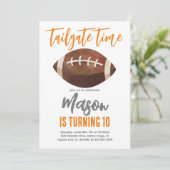 サッカー誕生日招待状 招待状 (スタンド正面)