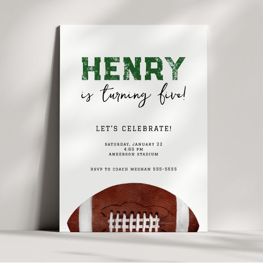 サッカー誕生日招待状 招待状