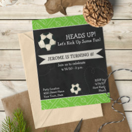 サッカー誕生日招待状 招待状