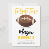 サッカー誕生日招待状 招待状 (正面)