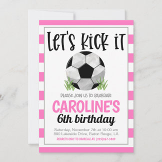 サッカー誕生日招待状 招待状