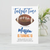 サッカー誕生日招待状ANYカラーコンボ 招待状 (スタンド正面)