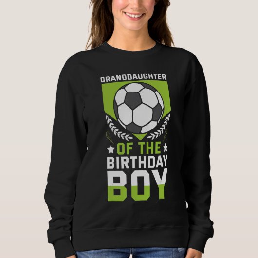 サッカー誕生日男子Teの孫娘 スウェットシャツ (正面)