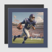 サッカー誕生日磁気カード (正面/裏面)