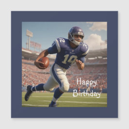 サッカー誕生日磁気カード