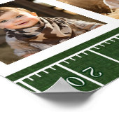 サッカー誕生日1年目フォトマイルストーンサイン ポスター (角)