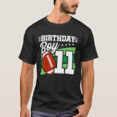 サッカー誕生日11歳オールドボーイ11誕生日 Tシャツ (正面)