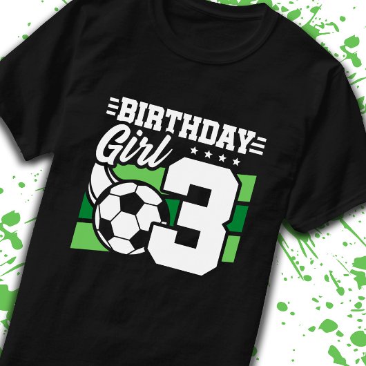サッカー誕生日3歳おばあちゃん3歳 Tシャツ