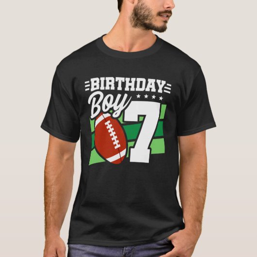 サッカー誕生日7年オールドボーイセブン誕生日 Tシャツ (正面)