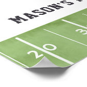 サッカー誕生日、オートグラフマイボールオートグラフグ ポスター (角)