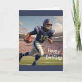 サッカー誕生日 カード (正面)