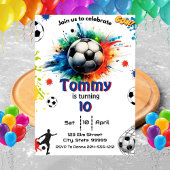 サッカー誕生日 – サッカーゴール誕生日 招待状