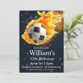 サッカー誕生日、サッカー誕生日、フンボール 招待状 (スタンド正面)