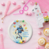 サッカー誕生日、バルーン、花火、おもしろい ペーパープレート (パーティー)