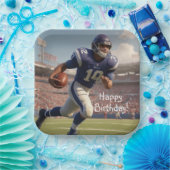 サッカー誕生日 ペーパープレート (パーティー)