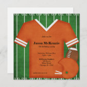 サッカー誕生日 招待状 (正面/裏面)