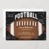 サッカー誕生日 招待状 (正面/裏面)