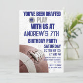 サッカー誕生日 招待状 (スタンド正面)