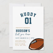 サッカー誕生日、最初の年を下げ、ゲームオン 招待状 (正面)