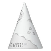 サッカー誕生日（男の子） – 自分のパーティー帽子の色 パーティーハット (右)