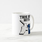 サッカー誕生日- 12歳の少年 – 12誕生日 コーヒーマグカップ (正面右)