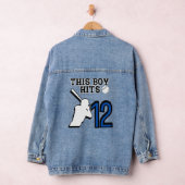 サッカー誕生日- 12歳の少年 – 12誕生日 デニムジャケット (ハンガー)