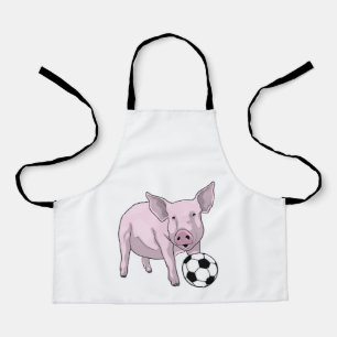 サッカー豚 エプロン