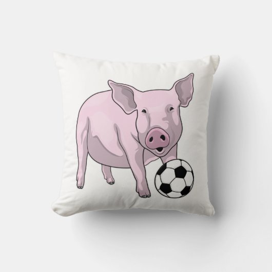 サッカー豚 クッション (正面)