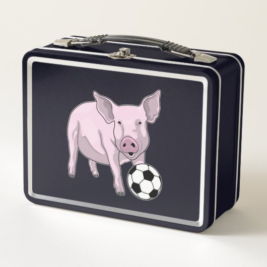 サッカー豚 メタルランチボックス (正面)