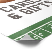 サッカー赤ちゃんシャワーカードとギフトサイン ポスター (角)