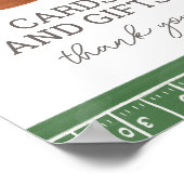 サッカー赤ちゃんシャワーカードとギフトサイン ポスター (角)