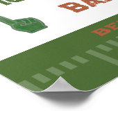 サッカー赤ちゃんシャワーテールゲートカップルゲーム日 ポスター (角)