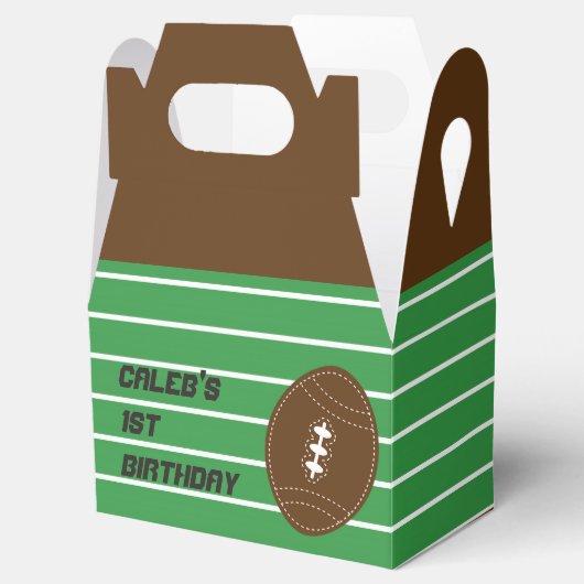 サッカー赤ちゃんシャワー誕生日パーティーお願いボックス フェイバーボックス (オープン)