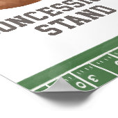 サッカー赤ちゃんシャワー譲歩スタンドの看板 ポスター (角)