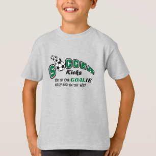 サッカー蹴が君の目標に – 緑 Tシャツ