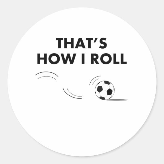 サッカー転がだ ラウンドシール (正面)