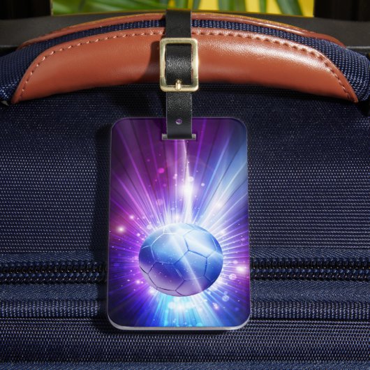 サッカー輝くボールサッカー ラゲッジタグ (正面インサイチュ2)