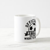 サッカー退職した公式 コーヒーマグカップ (正面右)