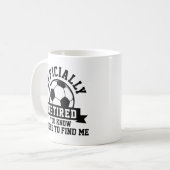 サッカー退職した公式 コーヒーマグカップ (正面左)
