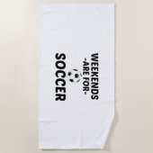 サッカー週末 ビーチタオル (正面)