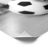 サッカー遊しよう!英国のブルドッグパピー フォトプリント            (角)