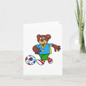 サッカー遊の熊のスポーツ衣装 カード (正面)